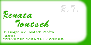 renata tontsch business card